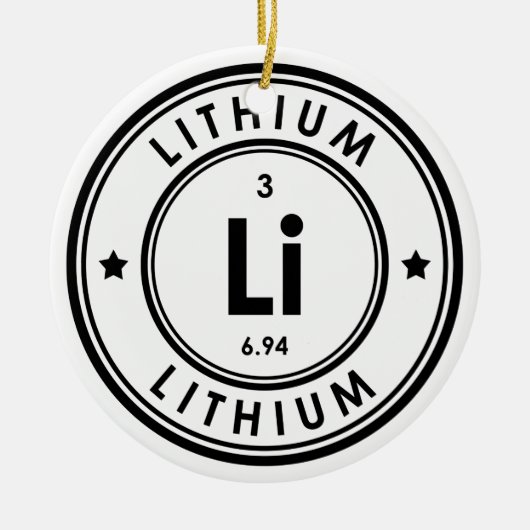 Lithium-Element-Keramik Keramik Ornament (Vorne)