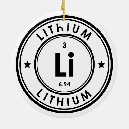 Lithium-Element-Keramik Keramik Ornament (Hinten)