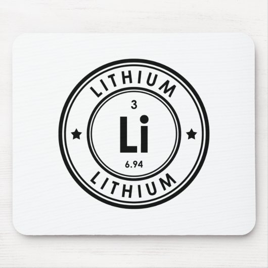 Lithium-Element-Maus-Pad Mousepad (Vorne)
