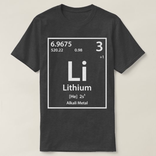 Lithium-Element T-Shirt (Design vorne)