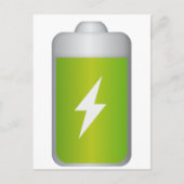 Lithium-Ionen-Akku Postkarte (Vorderseite)