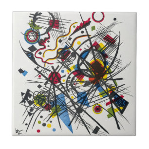 Lithografie für Vierte Bauhausmappe von Kandinsky Fliese