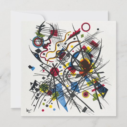 Lithograph for Vierte Bauhausmappe by Kandinsky Einladung (Vorderseite)