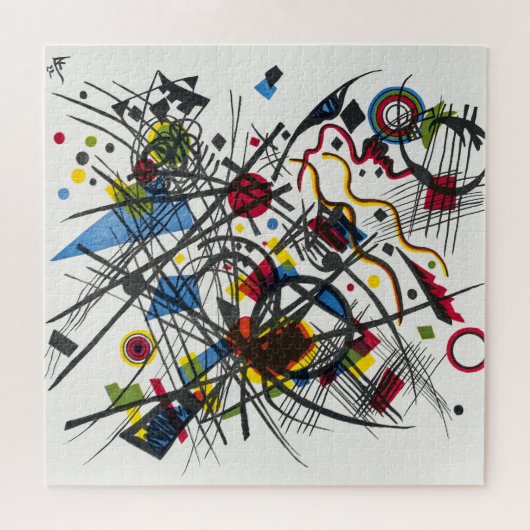 Lithograph for Vierte Bauhausmappe by Kandinsky Puzzle (Horizontal)