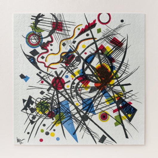 Lithograph for Vierte Bauhausmappe by Kandinsky Puzzle (Vertikal)