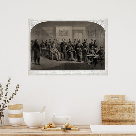 Lithograph of The Surrender of General Lee Poster (Küche)