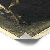 Lithographie Vintage französische Werbung Poster (Ecke)