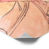 Lithographie von Alphonse Mucha Poster (Ecke)