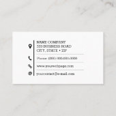 Lithographiedrucker Visitenkarte (Rückseite)