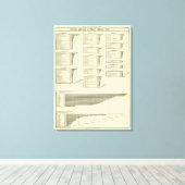 lithographische Diagrammherstellung in Städten Leinwanddruck (Insitu (Holzboden))