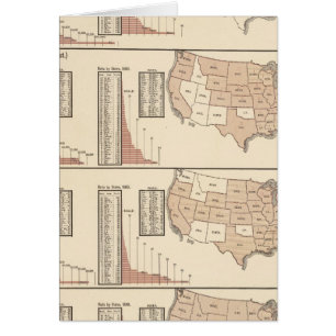 Lithographische Karten der Staaten