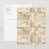 lithographische Karten konfessioneller Statistiken (Vorne/Hinten)