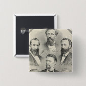 Lithographische Portraits von Yolo Landkreis Button (Vorne & Hinten)