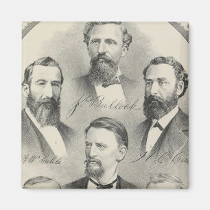 Lithographische Portraits von Yolo Landkreis Magnet