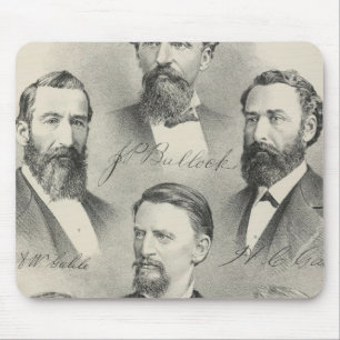 Lithographische Portraits von Yolo Landkreis Mousepad