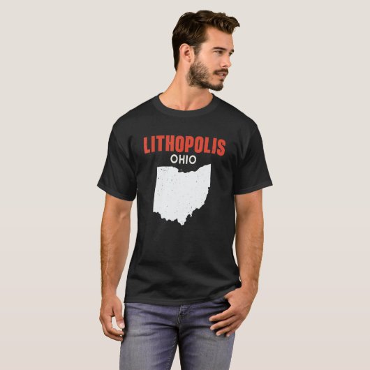 Lithopolis Ohio USA State America Travel Ohioan T-Shirt (Vorne ganz)