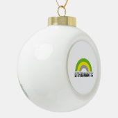 Lithromantic Stolz Keramik Kugel-Ornament (Links)