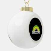 Lithromantic Stolz Keramik Kugel-Ornament (Links)