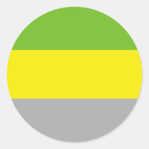 Lithromantische Pride-Flagge Runder Aufkleber