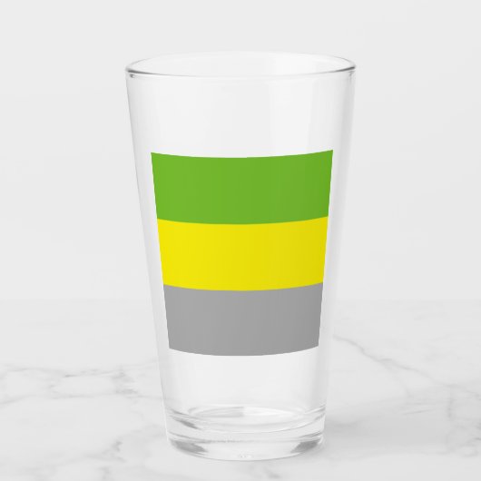 Lithromantische Stolperflagge Glas (Vorderseite)