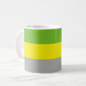 Lithromantische Stolperflagge Kaffeetasse (Vorderseite Links)