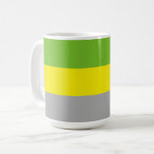 Lithromantische Stolperflagge Kaffeetasse (Vorderseite Links)