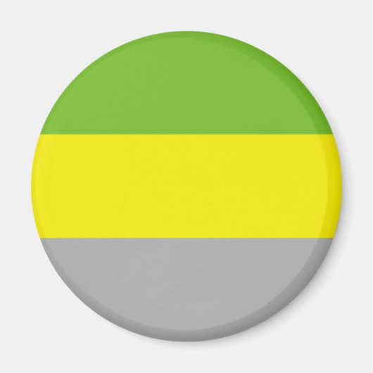 Lithromantische Stolperflagge Magnet (Vorne)