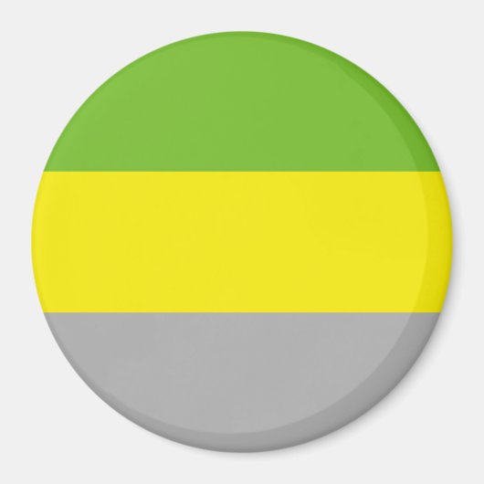 Lithromantische Stolperflagge Magnet (Vorne)