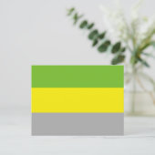 Lithromantische Stolperflagge Postkarte (Stehend Vorderseite)