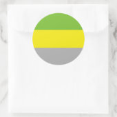 Lithromantische Stolperflagge Runder Aufkleber (Tasche)