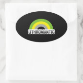 Lithromantischer Stolz Ovaler Aufkleber (Tasche)