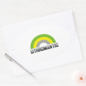 Lithromantischer Stolz Ovaler Aufkleber (Umschlag)