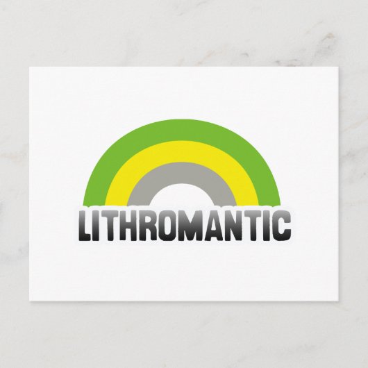 Lithromantischer Stolz Postkarte (Vorderseite)