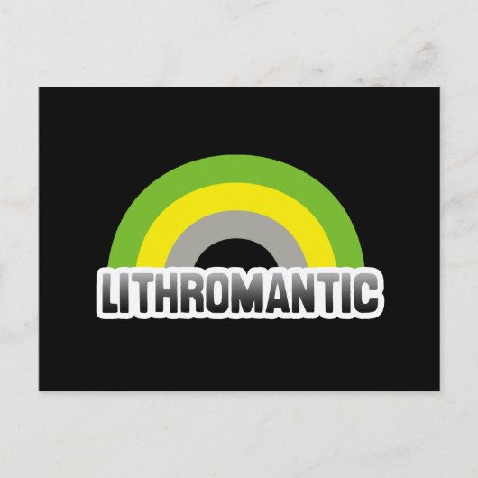 Lithromantischer Stolz Postkarte (Vorderseite)
