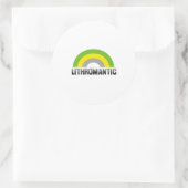 Lithromantischer Stolz Runder Aufkleber (Tasche)