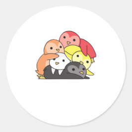 Lithsexual Flag Pride lgbtq Niedlich Penguin Runder Aufkleber