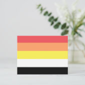 Lithsexual Stolperflagge Postkarte (Stehend Vorderseite)