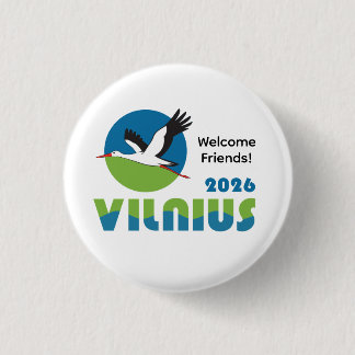 Lithuania 2026 International Convention Pin Button