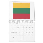 Lithuania Flag Kalender (Feb 2027)
