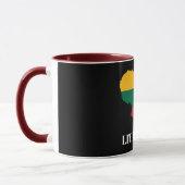 Lithuania silhouette and flag tasse (Links)