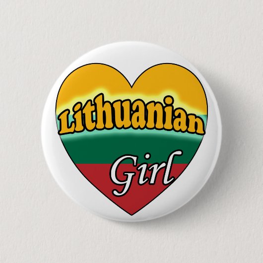 Lithuanian Girl Button (Vorderseite)