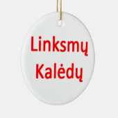 lithuanian linksmy kaledy keramik ornament (Rechts)