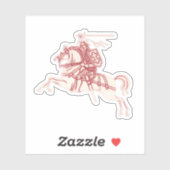 Lithuanian Vytis Aufkleber (Blatt)