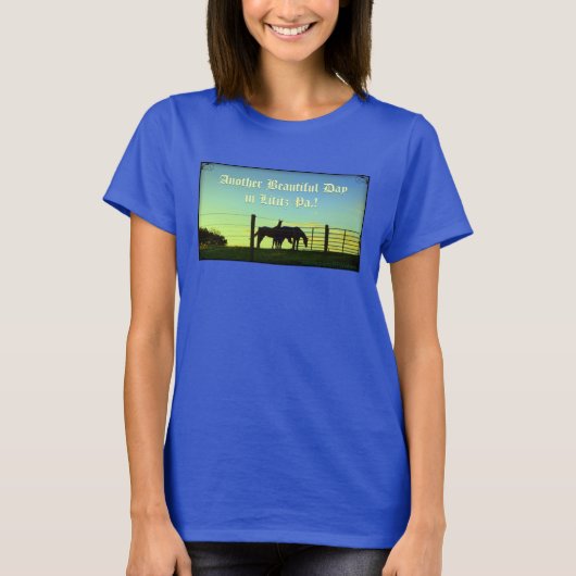 Lititz PA. Geschenk-T-Shirt. Besuch Lititz! T-Shirt (Vorderseite)