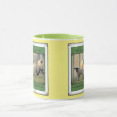 Lititz PA. Zurückgekommen! Niedliche Schafe! Tasse (Zentrum)