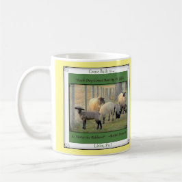 Lititz PA. Zurückgekommen! Niedliche Schafe! Tasse