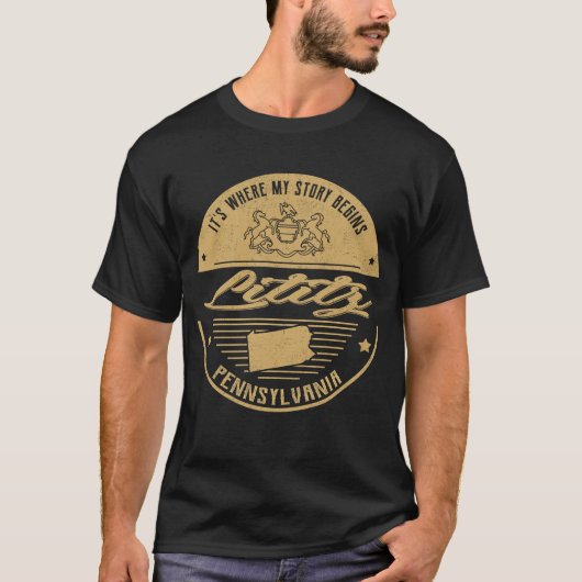 Lititz Pennsylvania Es ist, wo meine Geschichte be T-Shirt (Vorderseite)