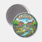Lititz Pennsylvania Magnet (Vorderseite/Rückseite)