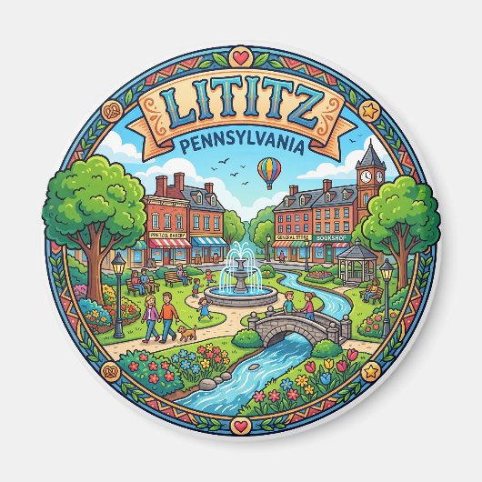 Lititz Pennsylvania Magnet (Vorne)