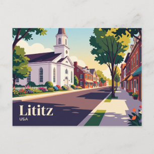 Lititz Pennsylvania Postkarte